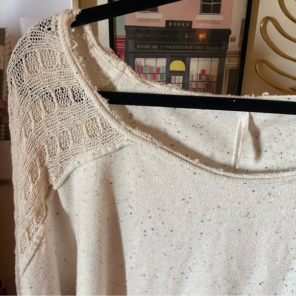 Free People Ivory Oversized Boho Tunic Pullover - Picture 7 of 13